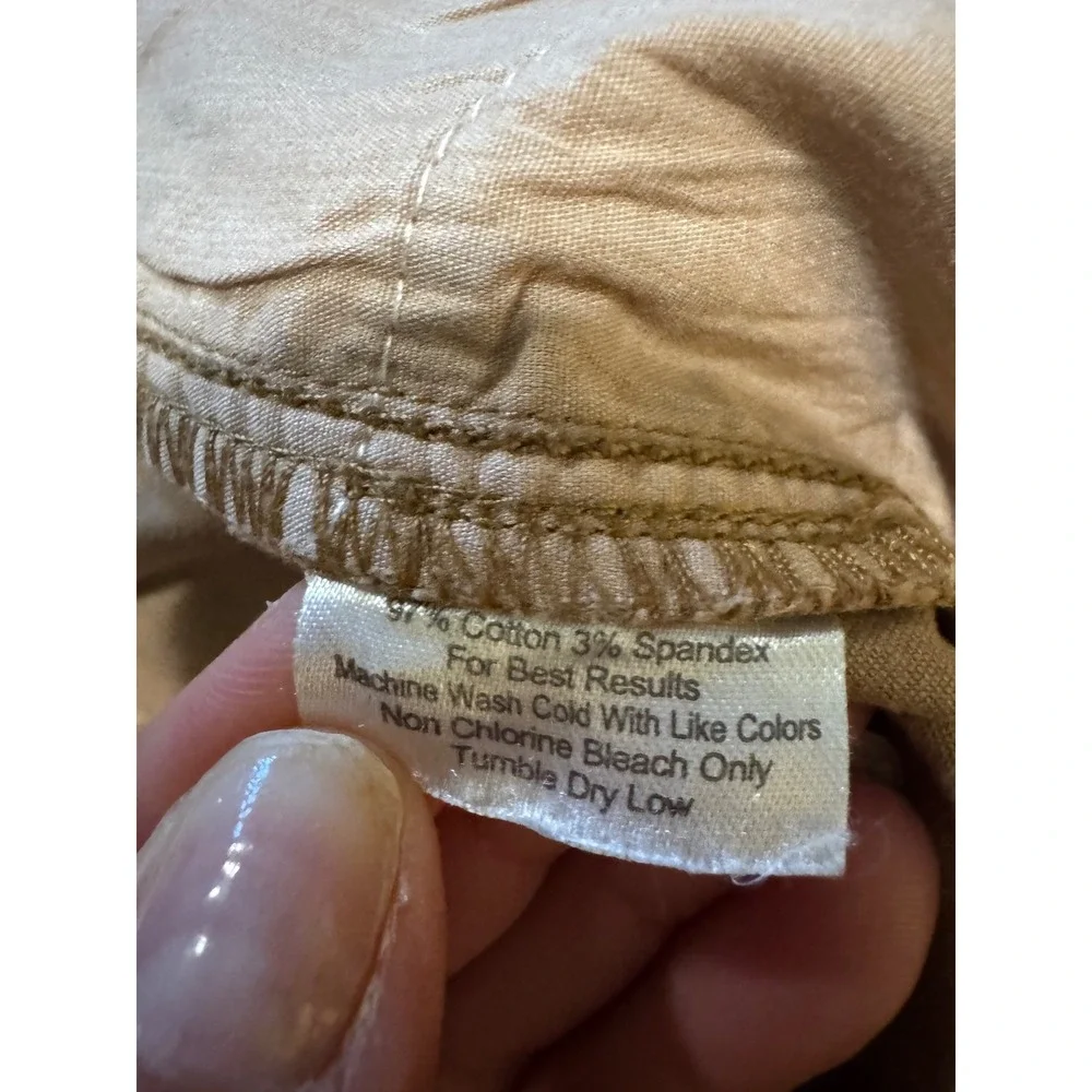 Peter Millar Men's Tan Sateen Stretch Five-Pocket‎ Pant Size 38